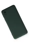 Samsung Galaxy A01 Core Kılıf Nano içi Kadife Silikon - Koyu Yeşil-3