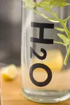 H2o Borosilikat Cam Matara Vakum Kapaklı Su Şişesi Suluk Gri 1000 ML-2