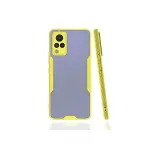 Vivo V21 Kılıf Platin Silikon - Sarı-2