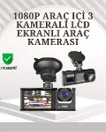 TA-01 1080P Ön 720P Arka ve İç Kamera Sistemli DVR-1