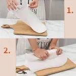 Büyük Hamur Torbası Silikon Şeffaf Hamur Yoğurma Torbası Ekmek Makarna Mantı Hamuru Kolay-4