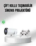 Projeksiyon Cihazı 4K Destekli Kablosuz Bağlantılı Bluetooth 5.0-1