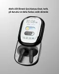 Akıllı Ekranlı Bluetooth 5.4 Kablosuz Kulaklık – Dokunmatik ve Şarj Kutulu-2