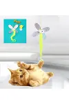 Kelebek Model Elastik Kendinden Yapışkanlı Kedi Oyun Oltası-1
