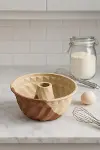 Silikon Kek Kalıbı Büyük Krem Renk Yuvarlak 24 cm-1
