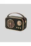 Retro Bluetooth Radyo – Nostaljik Tasarım, TF Kart ve USB Destekli-4
