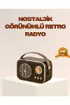 Retro Bluetooth Radyo – Nostaljik Tasarım, TF Kart ve USB Destekli-1