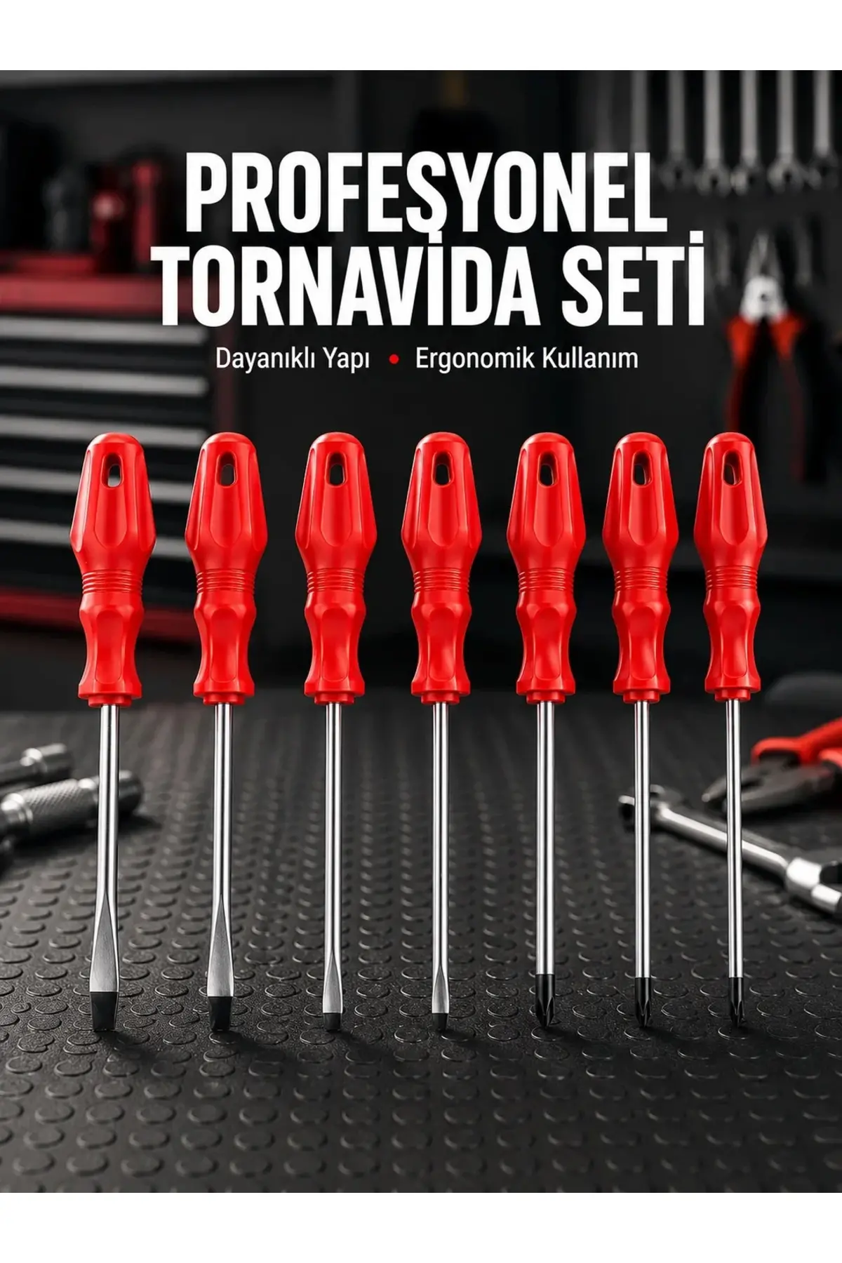 Profesyonel ve Günlük Kullanıma Uygun 7li Tornavida Seti