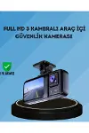 360° Kapsama Sahip Full HD Araç Kamerası 3’lü Kayıt Gece Görüşlü DashCam-1
