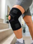 Ligamentli Sporcu Dizliği Patella Destekli Ayarlanabilir Bantlı Diz Koruyucu-4