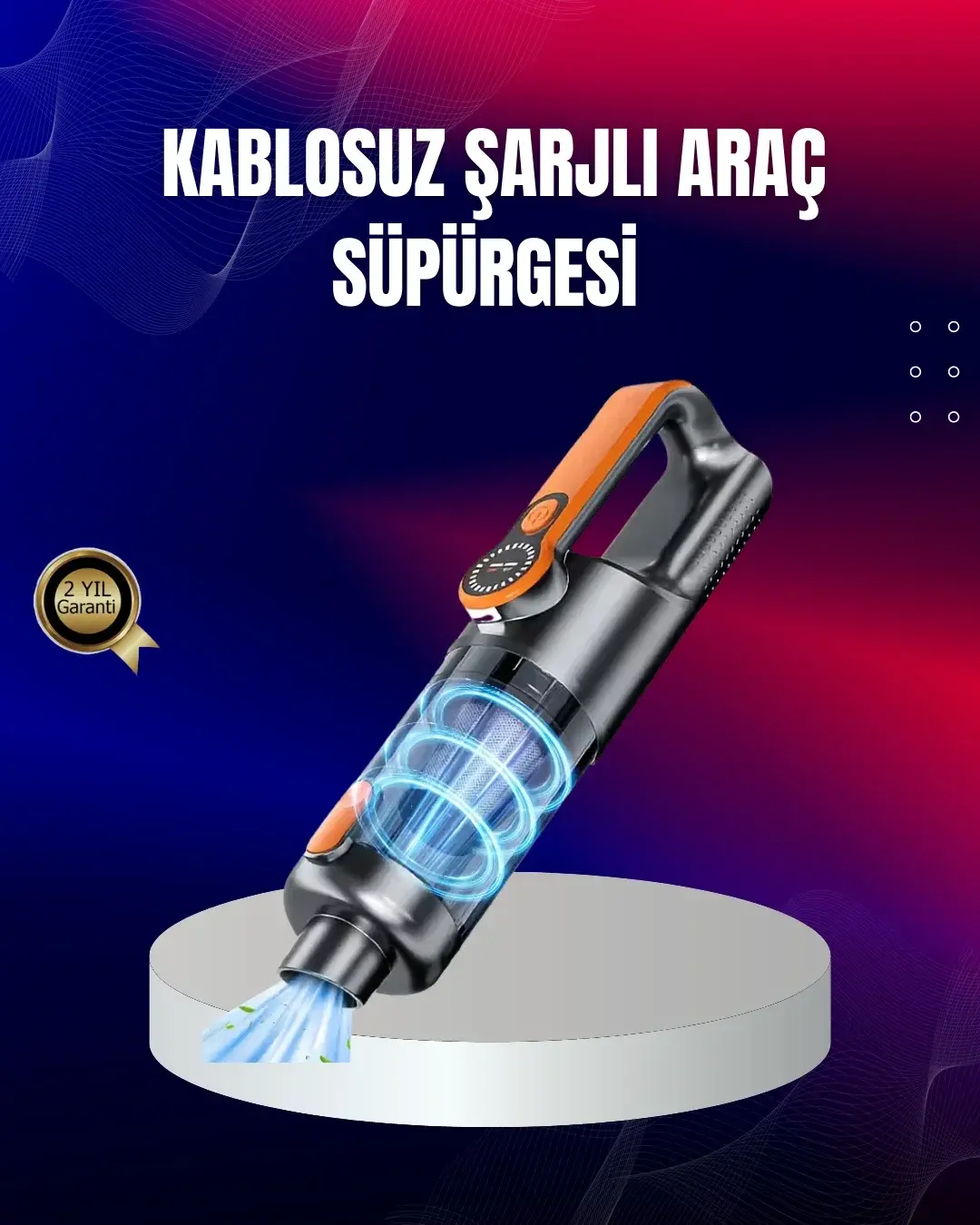 Taşınabilir Şarjlı El Süpürgesi Çok Yönlü Tezlik 5 Başlıklı Numaratör Hediyeli