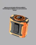 Turbo Mini Taşınabilir Fan – 100 Kademeli Dijital Hız Kontrolü ve Type-C Şarj-2