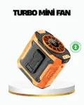 Turbo Mini Taşınabilir Fan – 100 Kademeli Dijital Hız Kontrolü ve Type-C Şarj-1