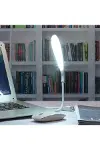USB Girişli 14 Ledli 3 Kademeli Dokunmatik Masa/Kitap Okuma Lambası Ledi Beyaz-2