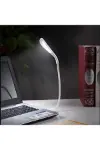 USB Girişli 14 Ledli 3 Kademeli Dokunmatik Masa/Kitap Okuma Lambası Ledi Beyaz-4