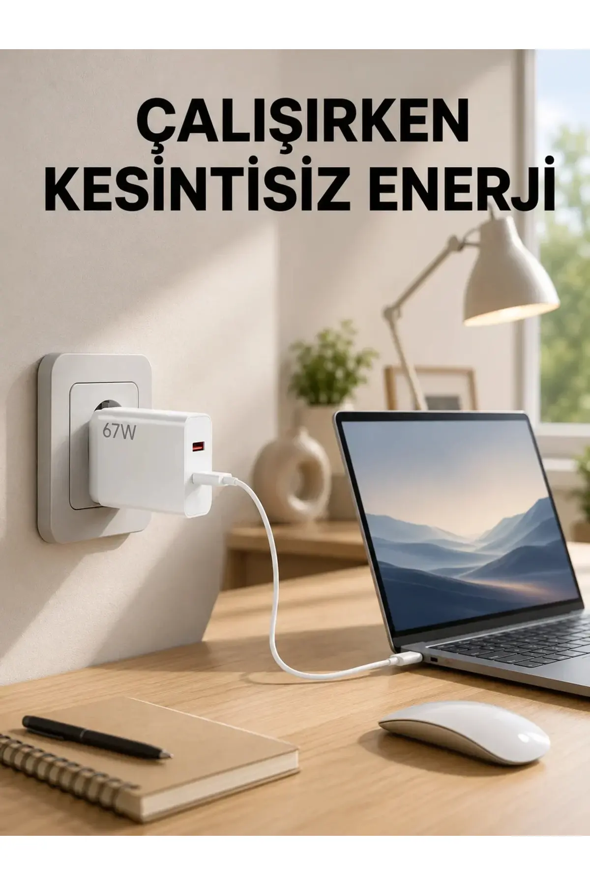 67 Watt Turbo Şarj Cihazı Motorola G30 G50 G60 G82 Uyumlu Yeni Nesil