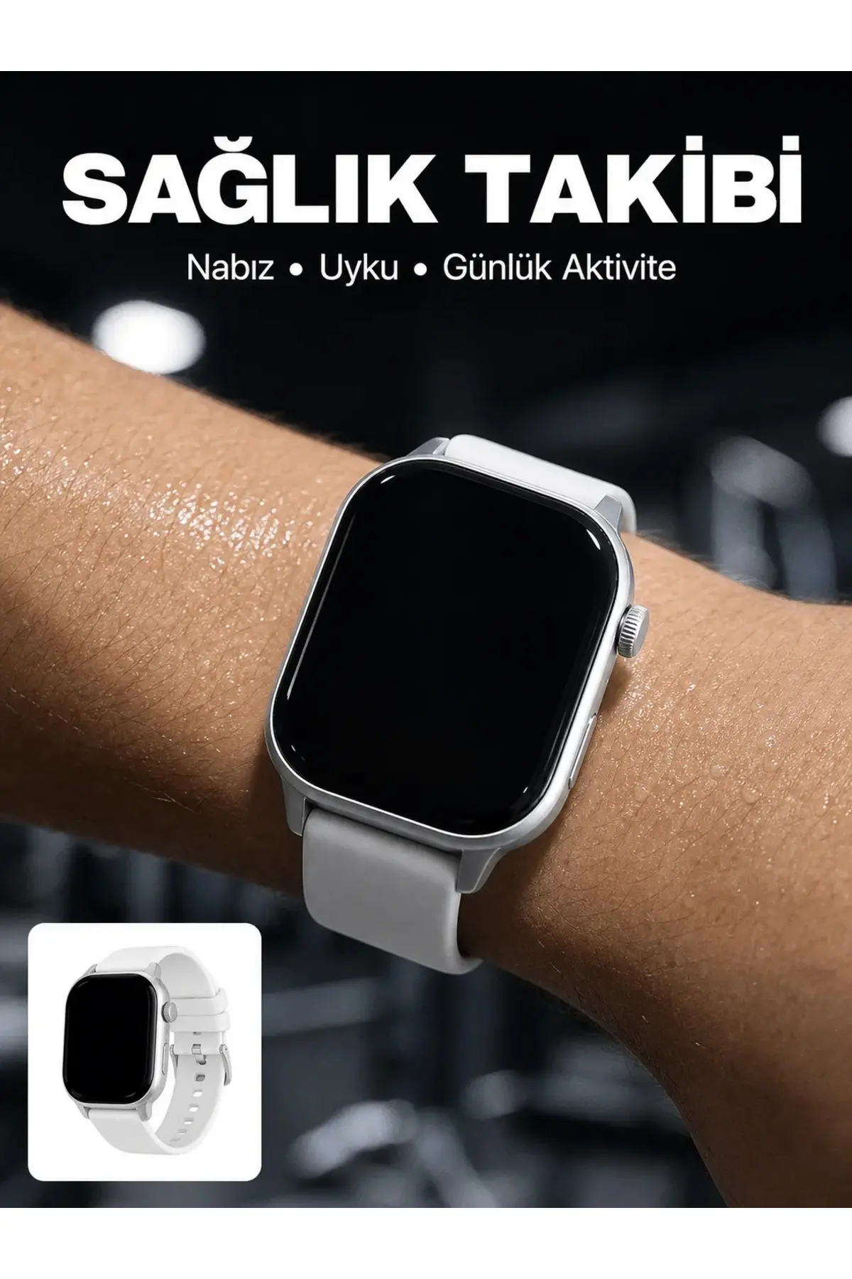 3 Kordonlu Akıllı Saat Bluetooth Arama ve Akıllı Bildirim Destekli