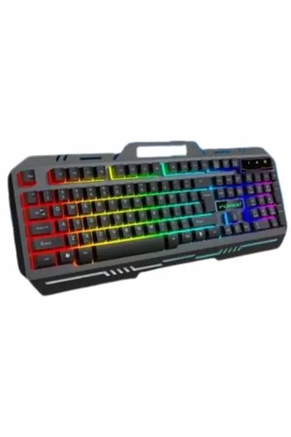 Işıklı Oyuncu Q Klavye Mouse Seti Siyah Gang Oyuncu Klavye