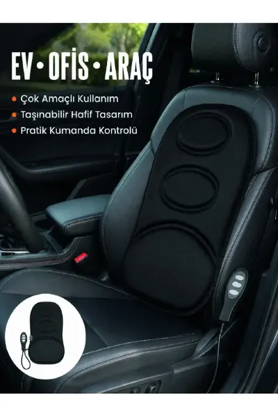 Sırt ve Bel Masaj nderi Motorlu, Kademeli Şiddet Ayarlı Masaj Koltuğu Pedi