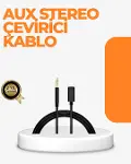 Lightning Girişli Cihazlar İçin 3.5mm Aux Ses Kablo Dönüştürücü 1M-1
