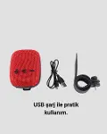 USB TF Kart ve FM Radyolu Bluetooth Hoparlör 5W-2