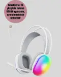 Düşük Gecikmeli Bluetooth 5.3 Gang Kulaklık – RGB Işıklı-3