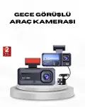 Full HD Üç Kameralı Araç Kamerası G-Sensörlü ve Gece Görüşlü-1