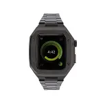 Apple Watch 44mm Metal Petek Kasalı Kordon - Siyah-1