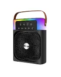 USB Şarjlı Masaüstü Sprey Fan Taşınabilir Serinletici RGB Işıklı Mini Klima-2