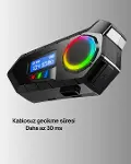 500mAh Bataryalı Bluetooth 5.4 İnterkom LED Ekranlı FM Destekli-2