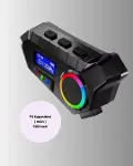 500mAh Bataryalı Bluetooth 5.4 İnterkom LED Ekranlı FM Destekli-3