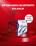 Polygold PG-100 Bluetooth 5.0 Boyun Bantlı Kulaklık – 50 Saat Konuşma Süresi, Type-C Şarj-1