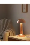 Bronz Dokunmatik Masa Lambası 3 Renk LED Şarjlı Kablosuz USB Çıkışlı-1