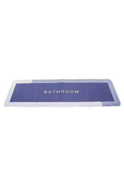 Dikdörtgen Düz Renkli Su Emici - Sihirli Banyo Paspası Elastik 116 X 37.5CM