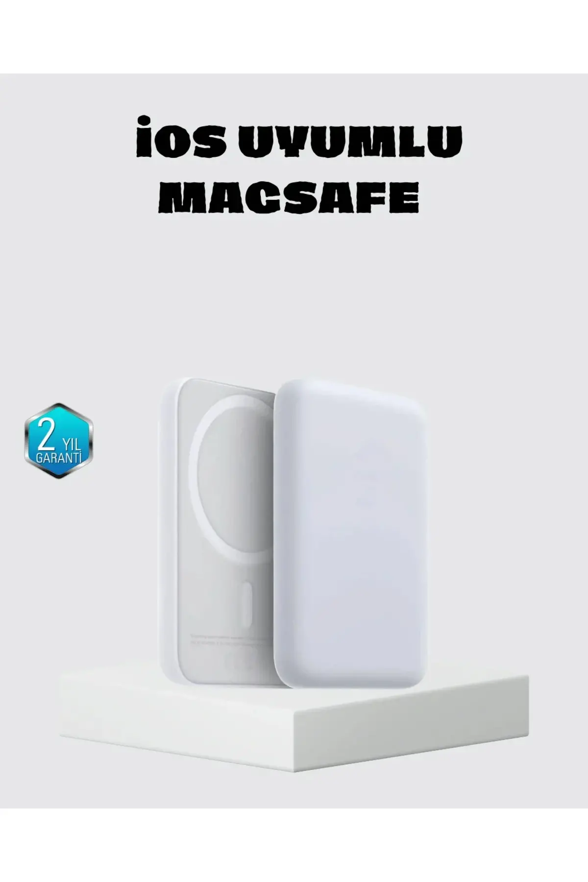 MagSafe 15W Kablosuz Hızlı Şarj, Lightning Girişli Taşınabilir Batarya