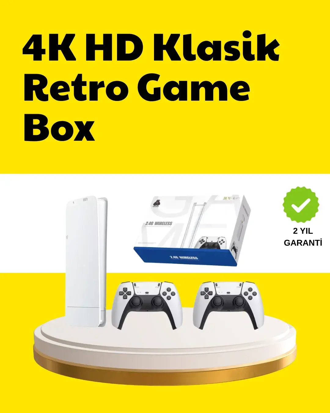 2 Kablosuz Kollu HD Uyumlu M15 Oyun Konsolu