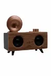 Gramafon Radyo Bluetooth Hoparlör Nostaljik Radyo FM Radyo-3