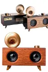 Gramafon Radyo Bluetooth Hoparlör Nostaljik Radyo FM Radyo-4
