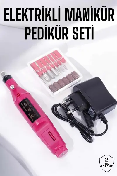Elektrikli Manikür Pedikür Törpü Seti Protez Tırnak Nasır Tezleyici