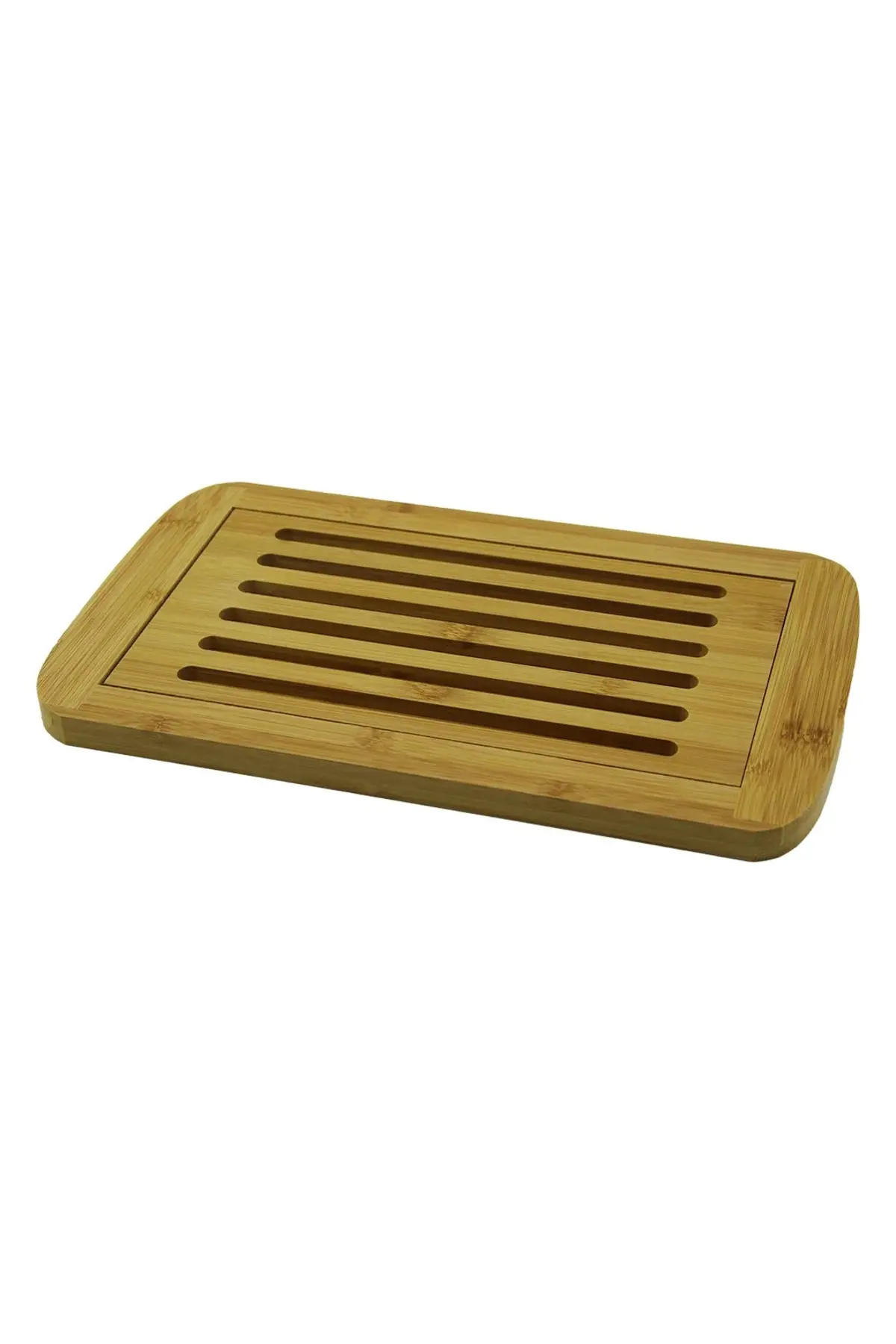 Izgaralı - Hazneli Ahşap Bambu Kesim Panosu 21X36CM