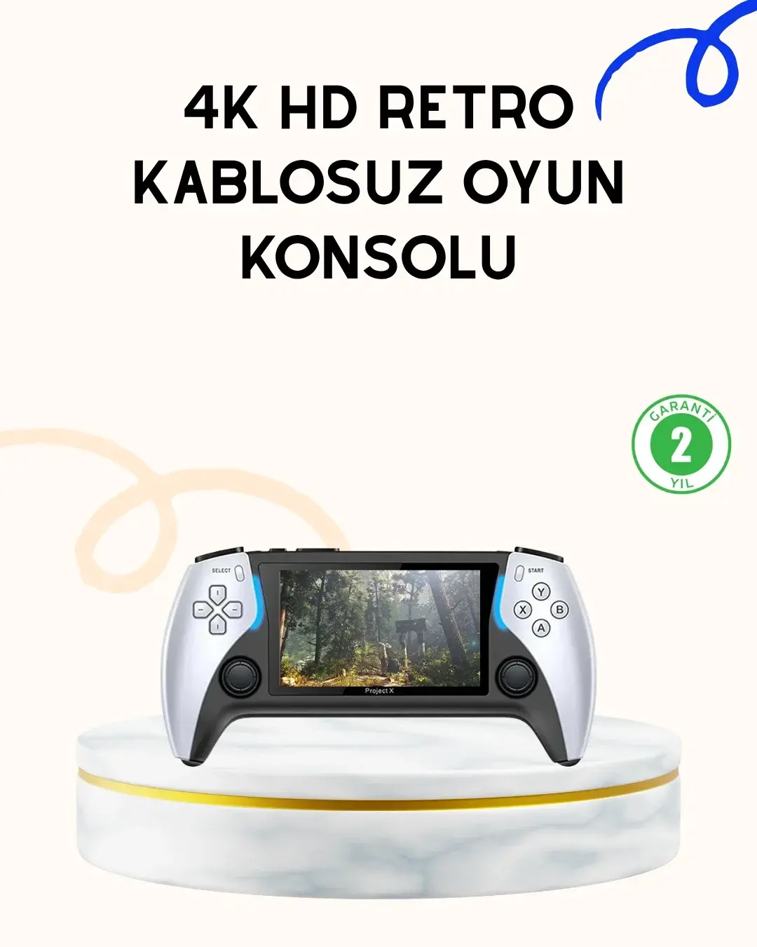 1000 Oyun Yüklü HD Çıkışlı Retro Oyun Konsolu