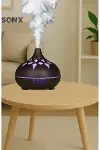 Aroma Difüzör Gece Işığı 7 Led DESENLİ Nemlendirici Kumandalı Buhar Makinesi 550 ml-4