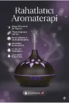 Aroma Difüzör Gece Işığı 7 Led DESENLİ Nemlendirici Kumandalı Buhar Makinesi 550 ml-1