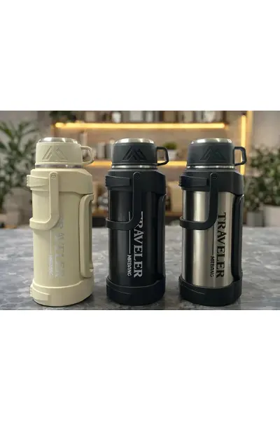 1200 Ml Çift Katmanlı Vakumlu Paslanmaz Çelik Termos Alk4639