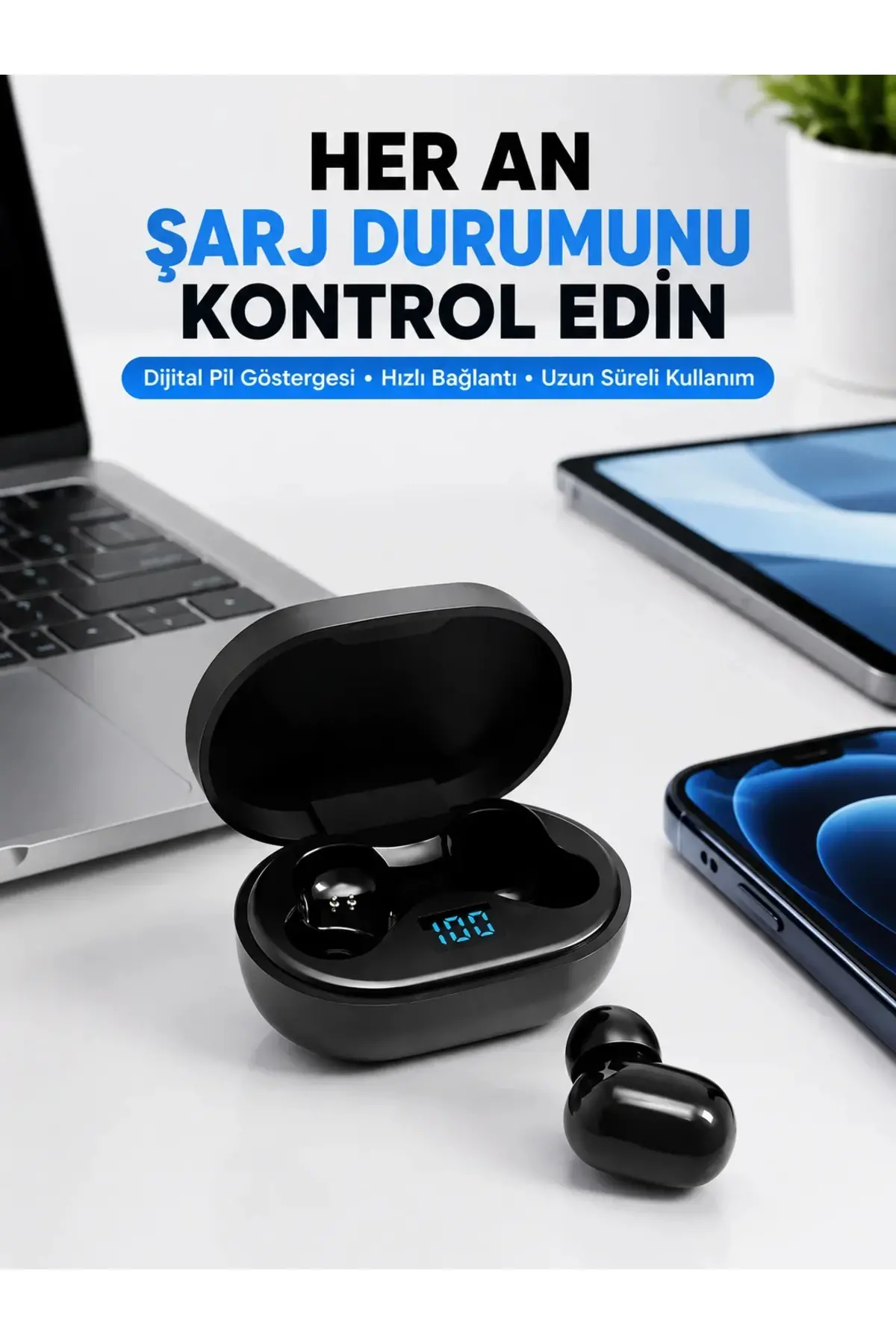 Gürültü Azaltmalı krofonlu Bluetooth Kulaklık Yeni Nesil