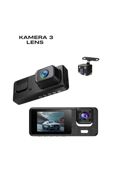 1080P 3 Kameralı Araç DVR -Q301