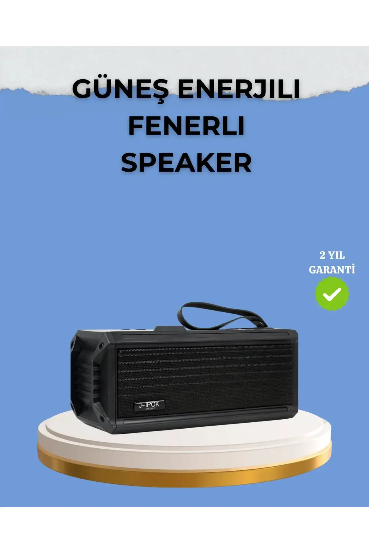 Kablosuz J-IPOX P520 Bluetooth Hoparlör Uzun Pil Ömrü ve Mikrofon