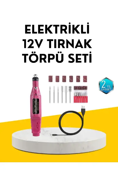 USB Şarjlı Çok Fonksiyonlu Tırnak Bakım Cihazı