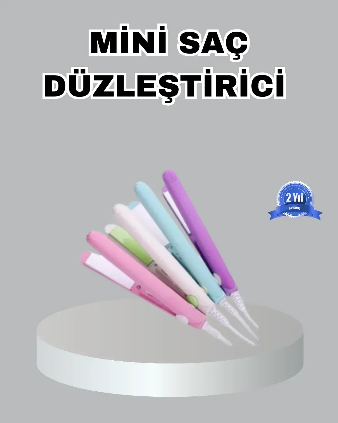 Mini Serak Saç Düzleştirici – Kompakt Boy, 180°C Hızlı Isınma, Seyahat Tipi