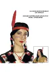 Tüylü Örgülü Hint Peruğu Kızılderili Peruğu-1